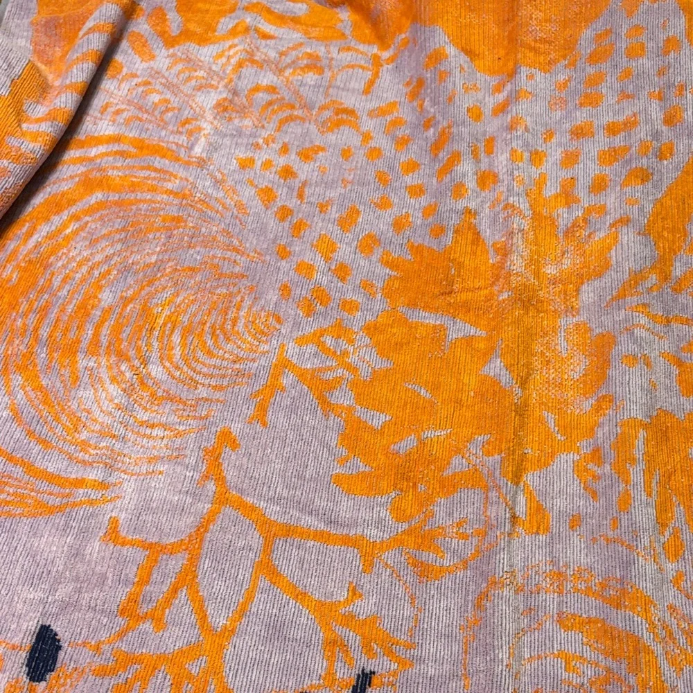 Anthropologie Orange &‎ Purple luxury Beach Towel - C’est La Vie